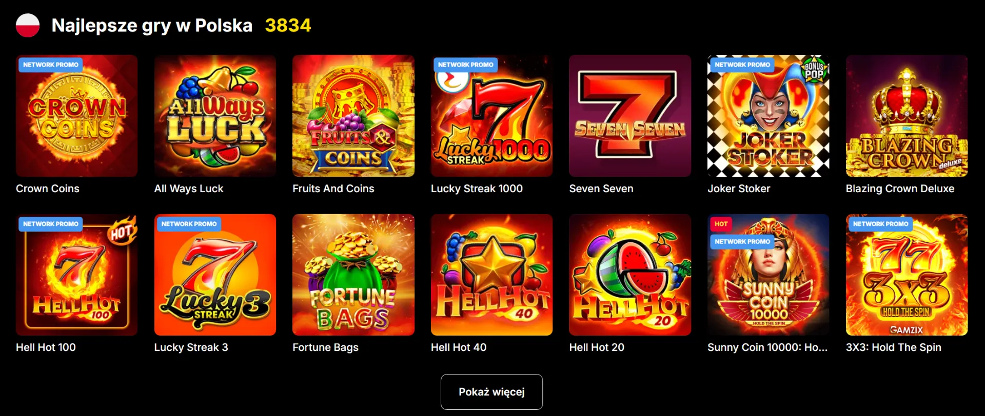 Automaty, slots i gry stołowe w Vulkan Spiele kasyno online
